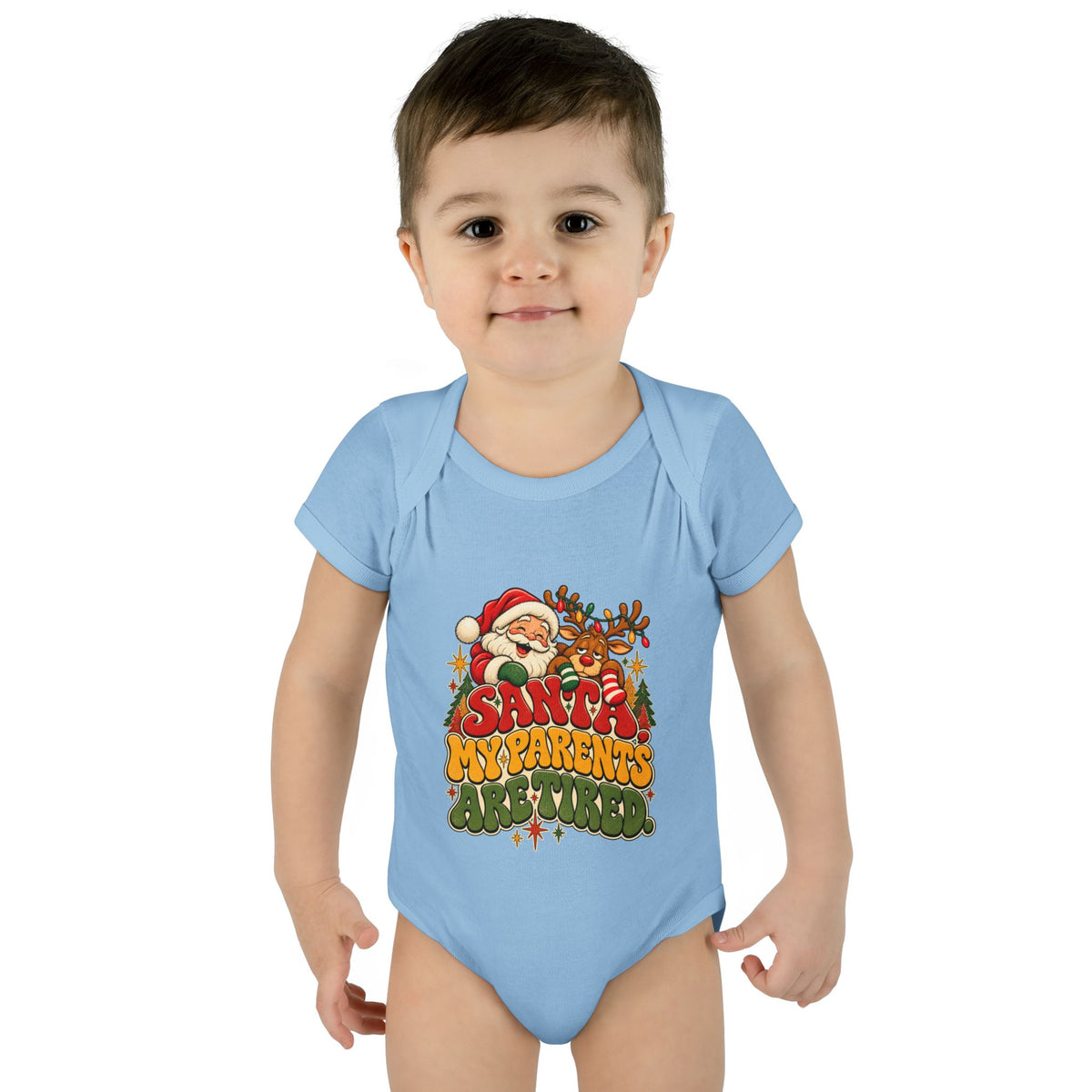 Santa, My Parents are Tired Christmas Bodysuit