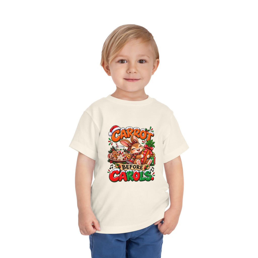 Carrot Before Carol's Toddler  Christmas Shirt