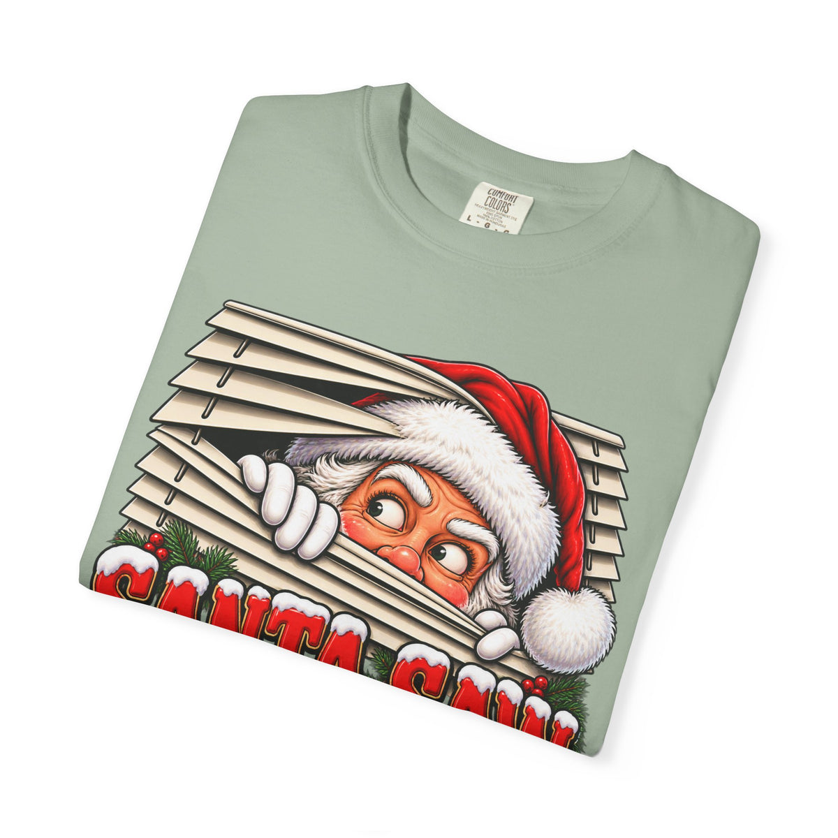 Santa Saw Everything Awkward Christmas Shirt
