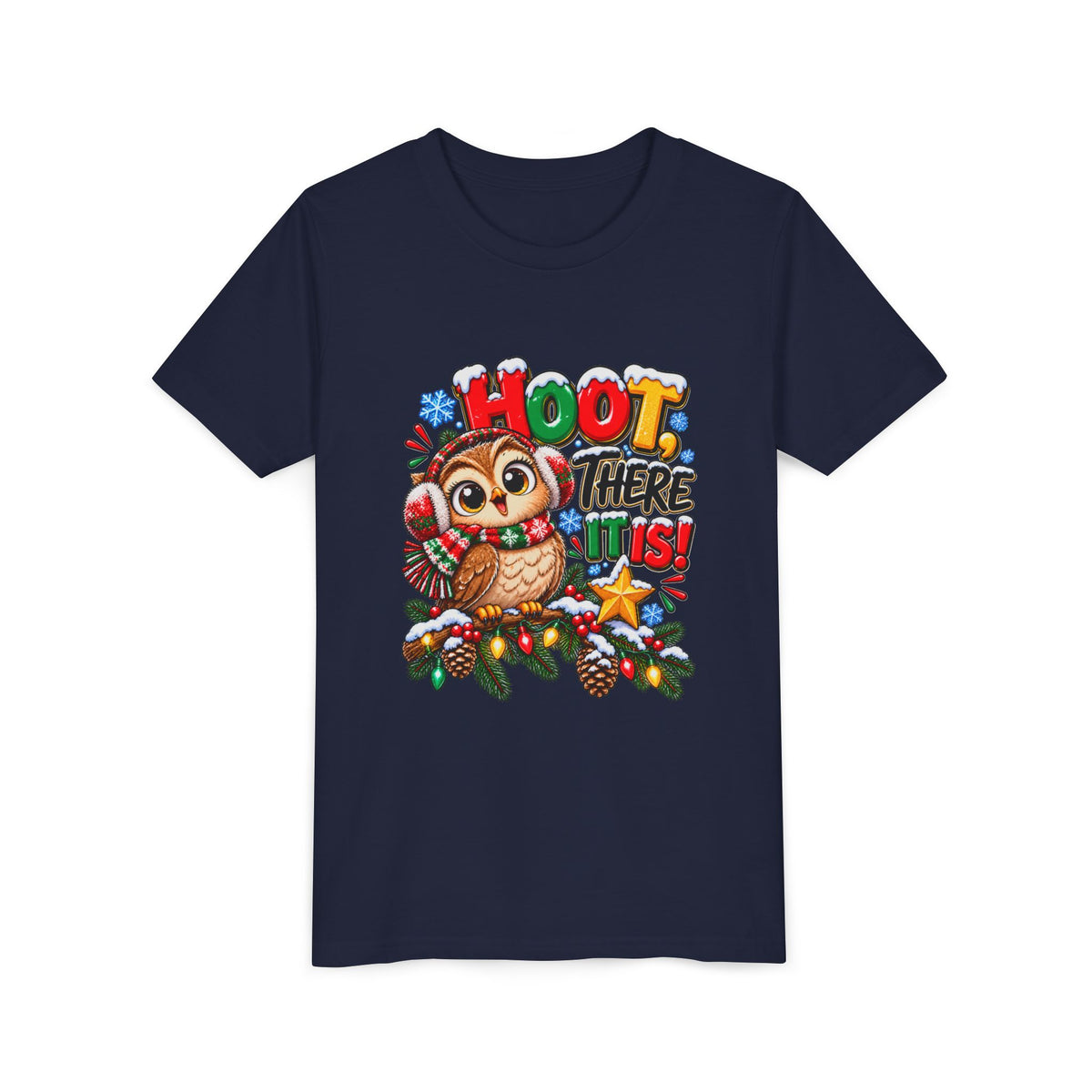 Hoot There It Is Kids Christmas Shirt