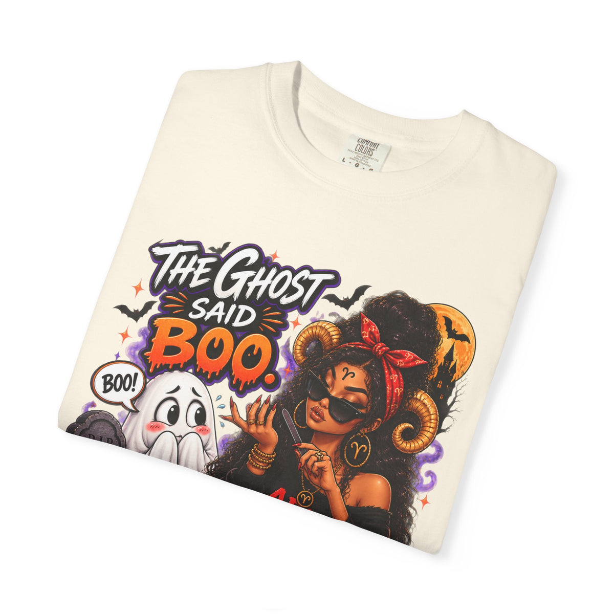 The Ghost Said Boo Aries Said And Shirt, Funny Aries Halloween Tee, Zodiac Astrology Gift