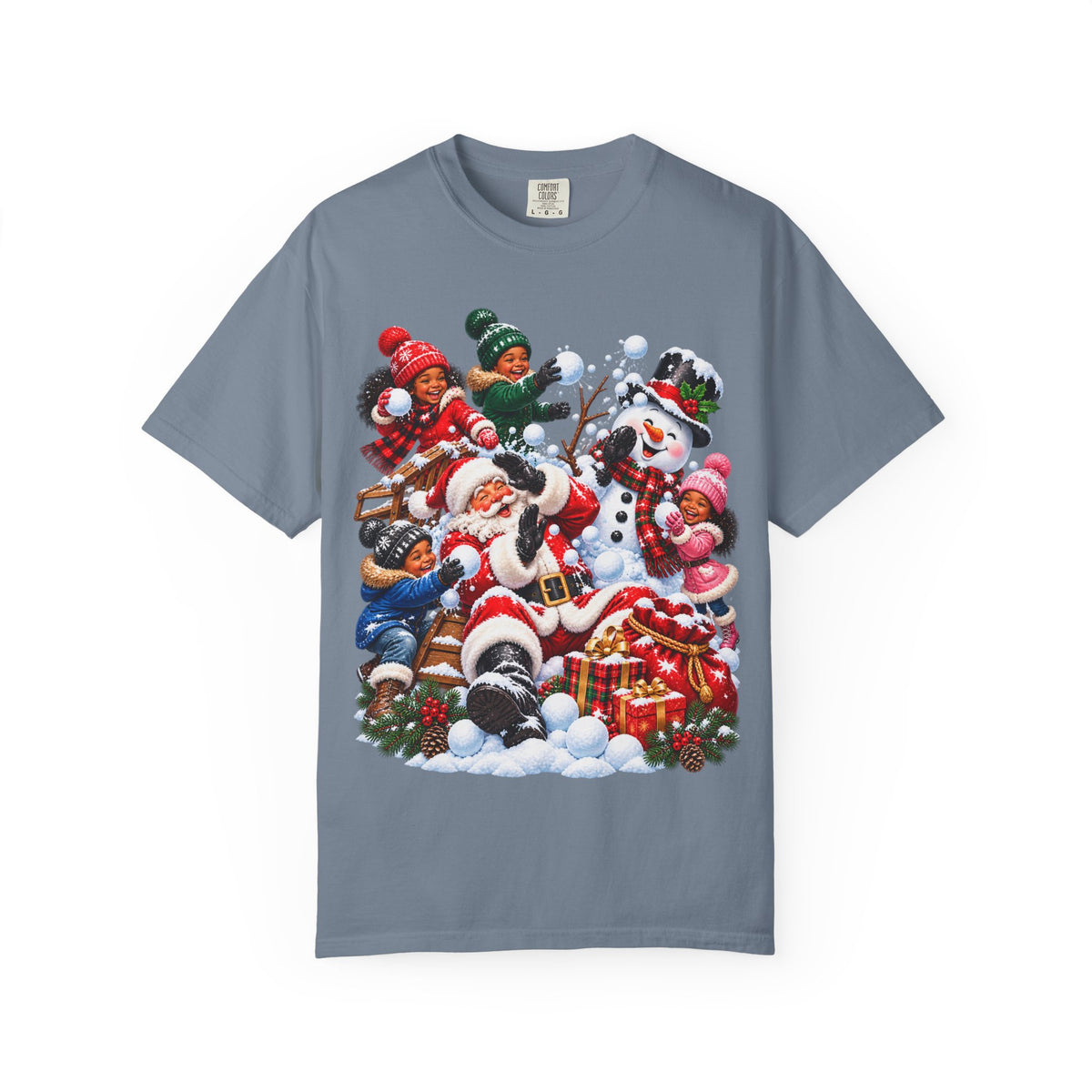 Santa Snowball Fight Christmas Shirt