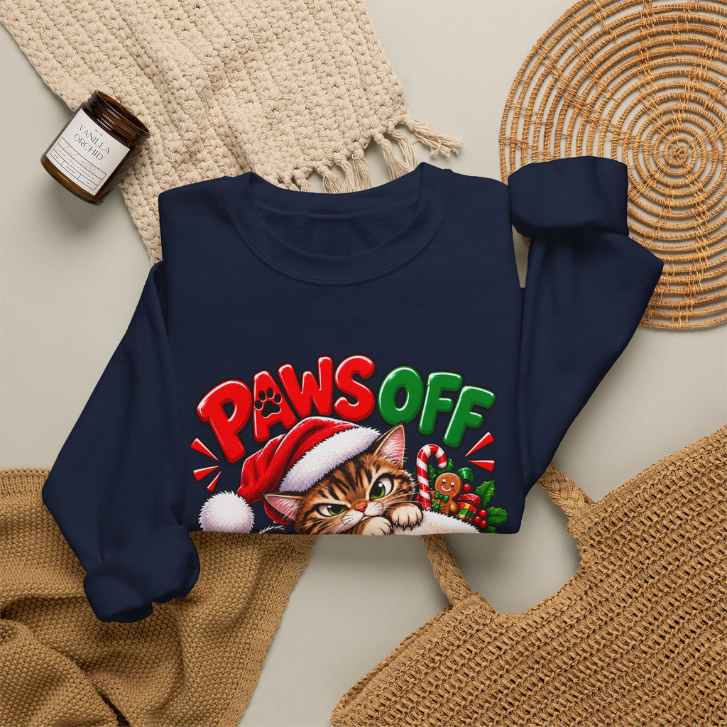 Paws Off My Stocking Christmas Sweatshirt