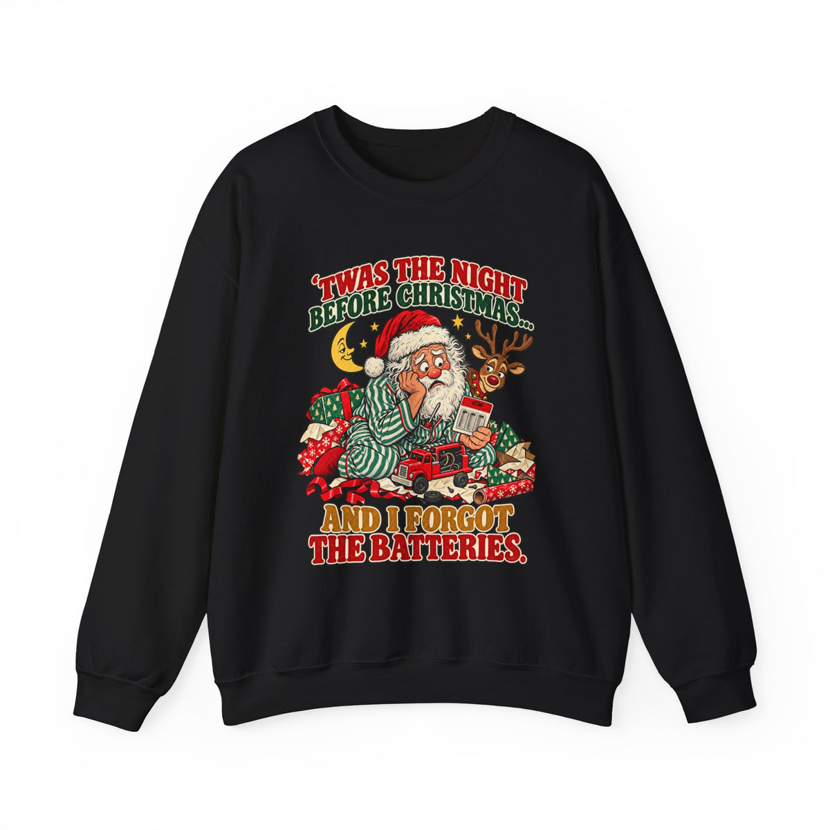 Forget The Batteries Vintage Christmas Sweatshirt