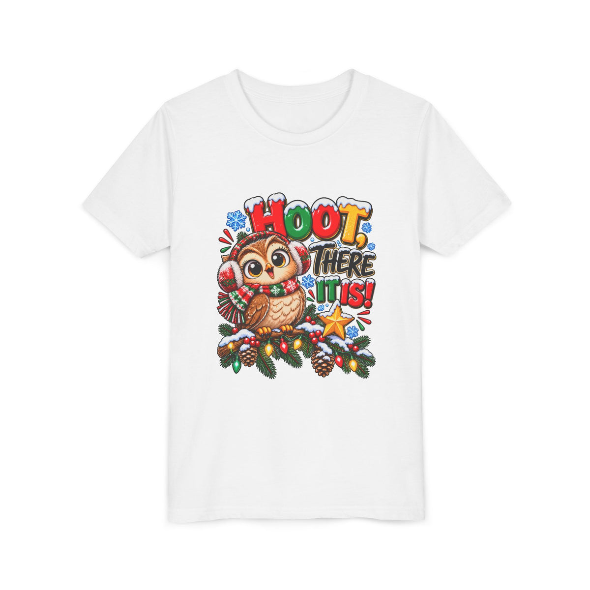 Hoot There It Is Kids Christmas Shirt