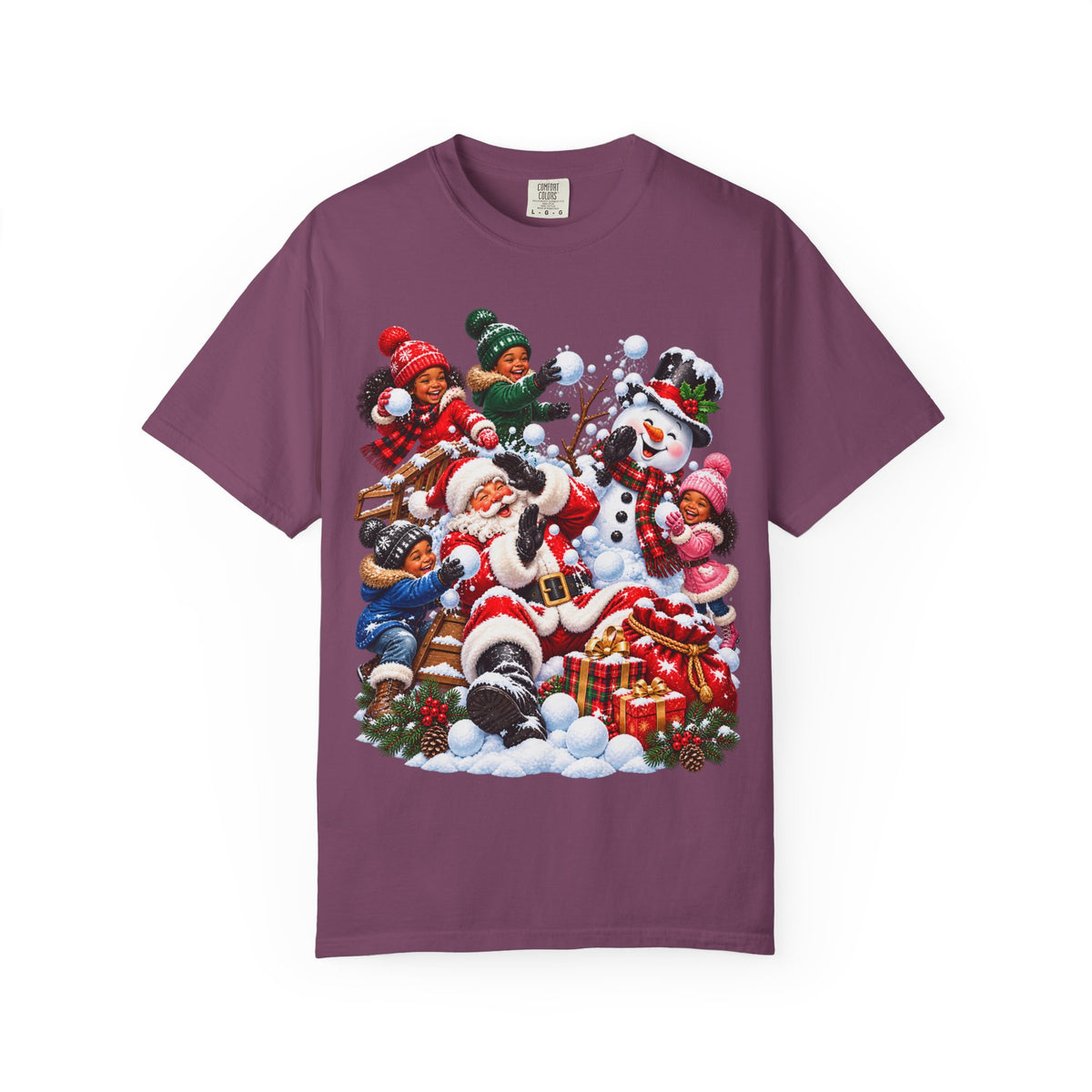 Santa Snowball Fight Christmas Shirt