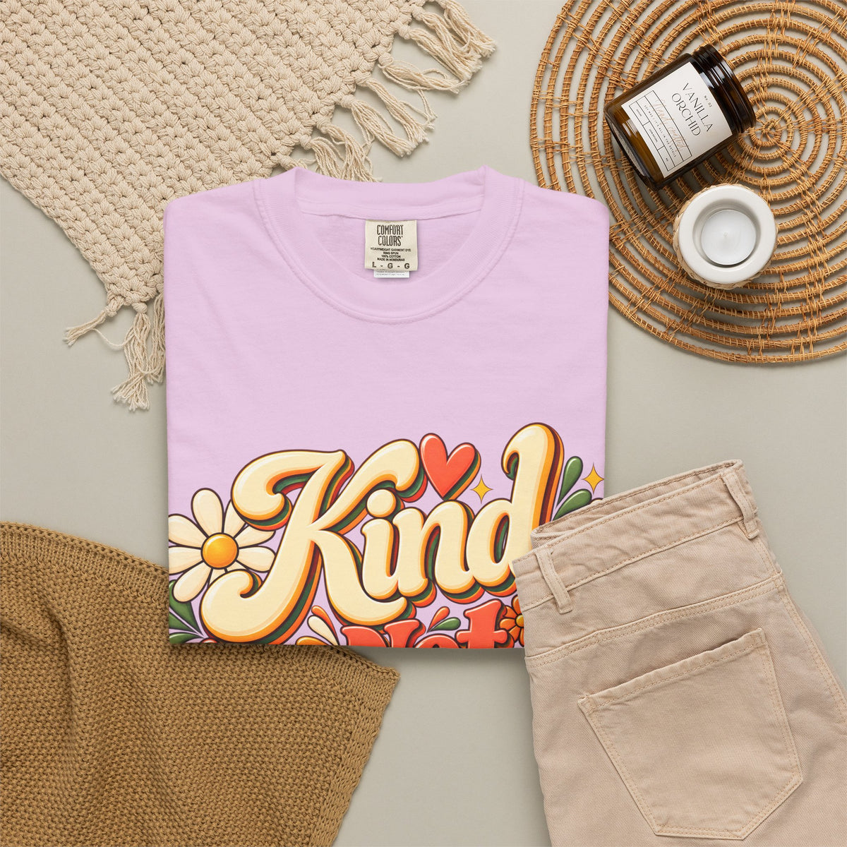 Kind Not Convenient Retro Inspirational Graphic Tee