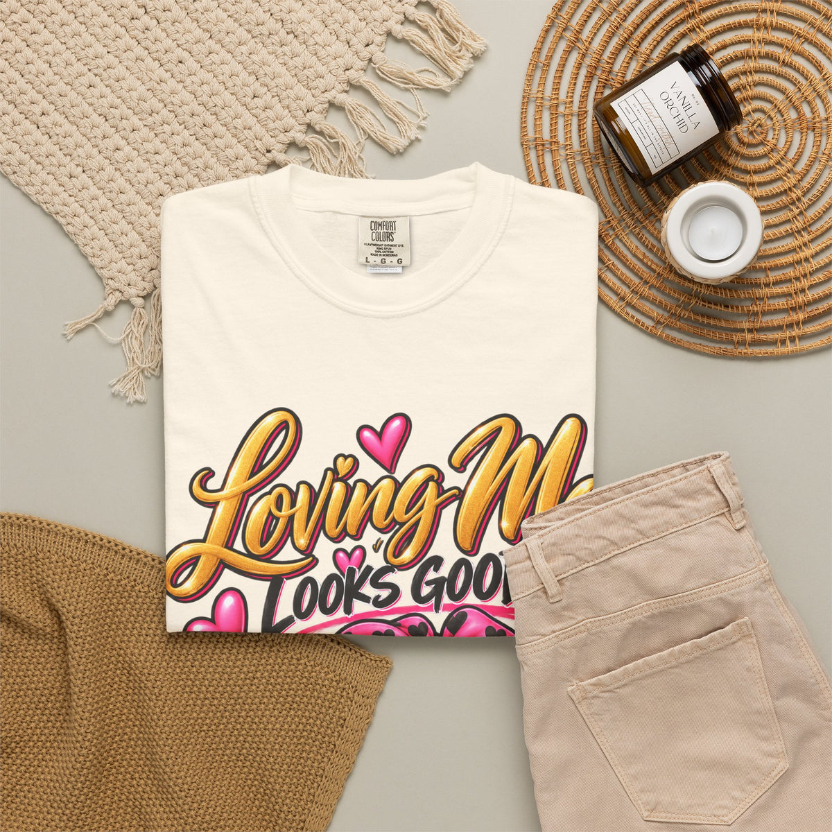 Loving Me Looks Good Shirt, Self Love Graphic Tee, Cute Positive Affirmation Tee, Confidence Shirt