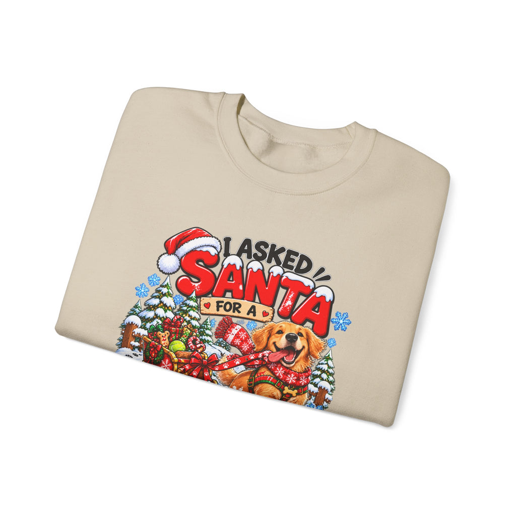 I Asked for A Longer Walk Christmas Crewneck Sweatshirt