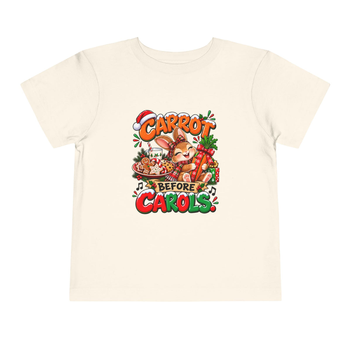 Carrot Before Carol's Toddler  Christmas Shirt
