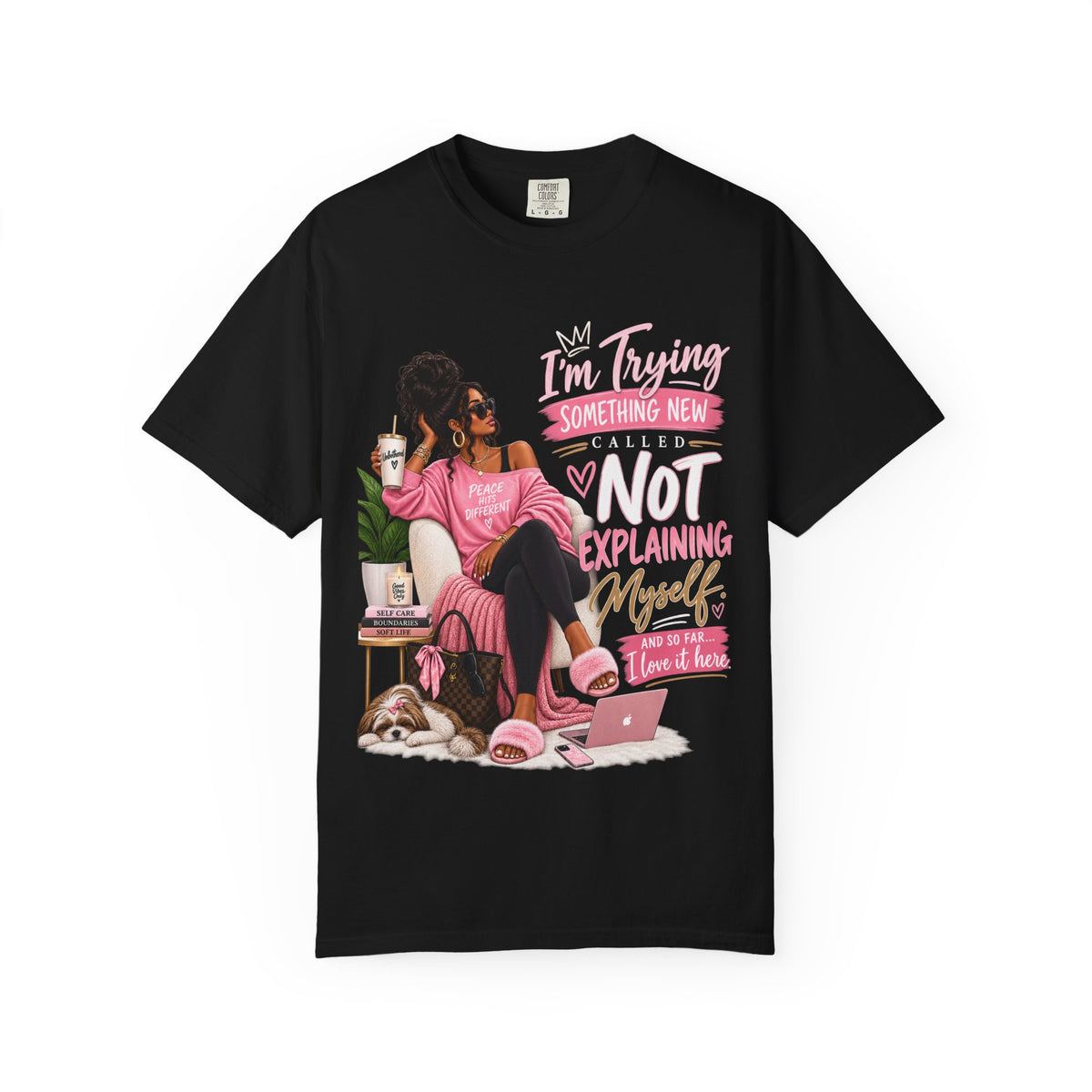 I'm Trying Something New Called Not Explaining Myself Shirt, Self Care Boundaries Tee