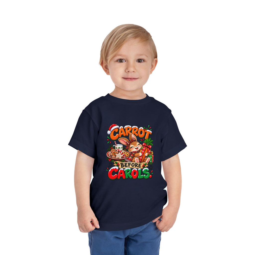 Carrot Before Carol's Toddler  Christmas Shirt