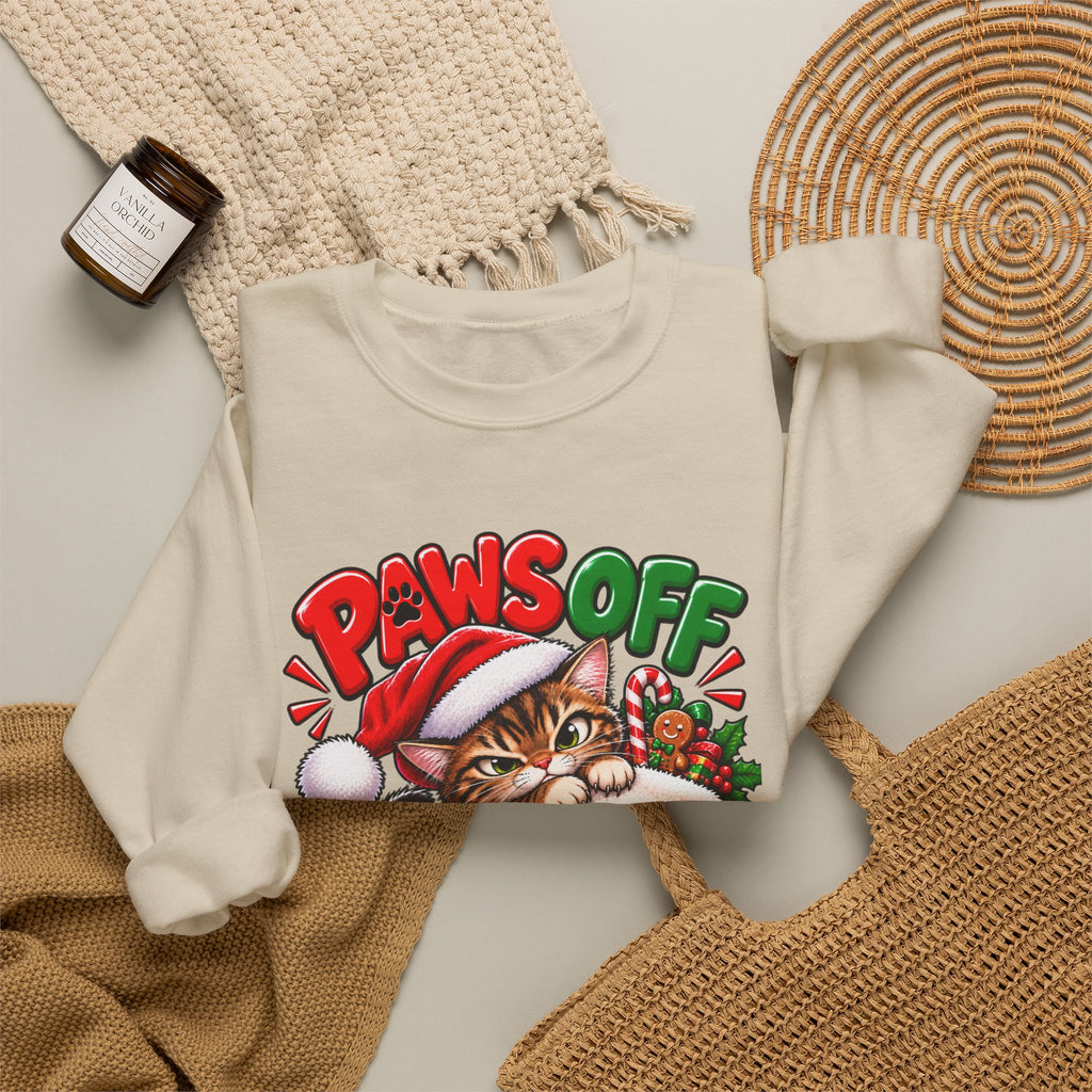 Paws Off My Stocking Christmas Sweatshirt