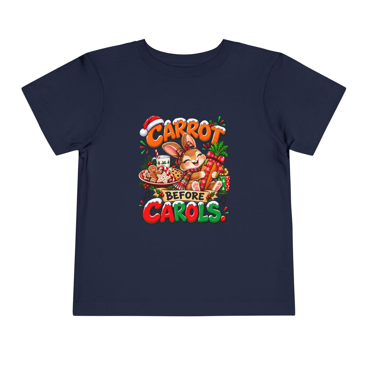 Carrot Before Carol's Toddler  Christmas Shirt