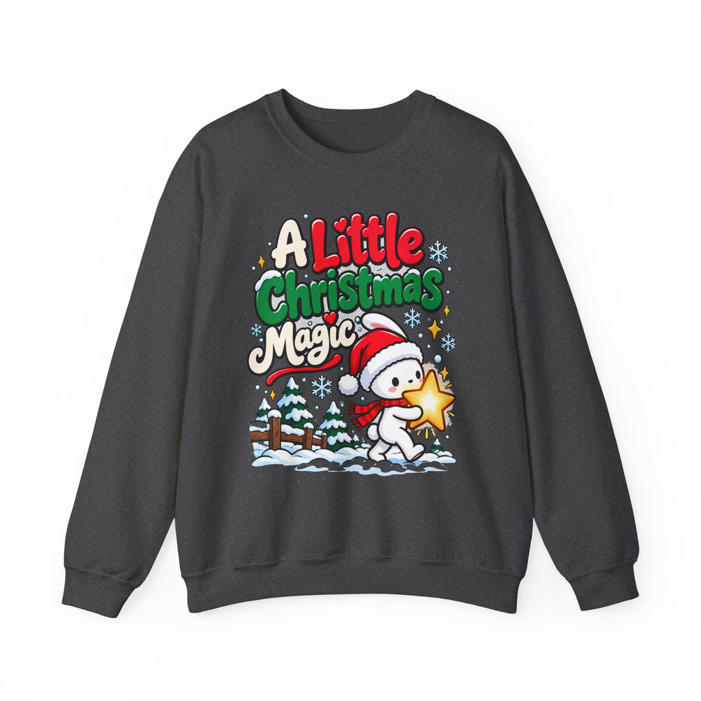 A Little Christmas Magic, Cute Christmas Crewneck Sweatshirt