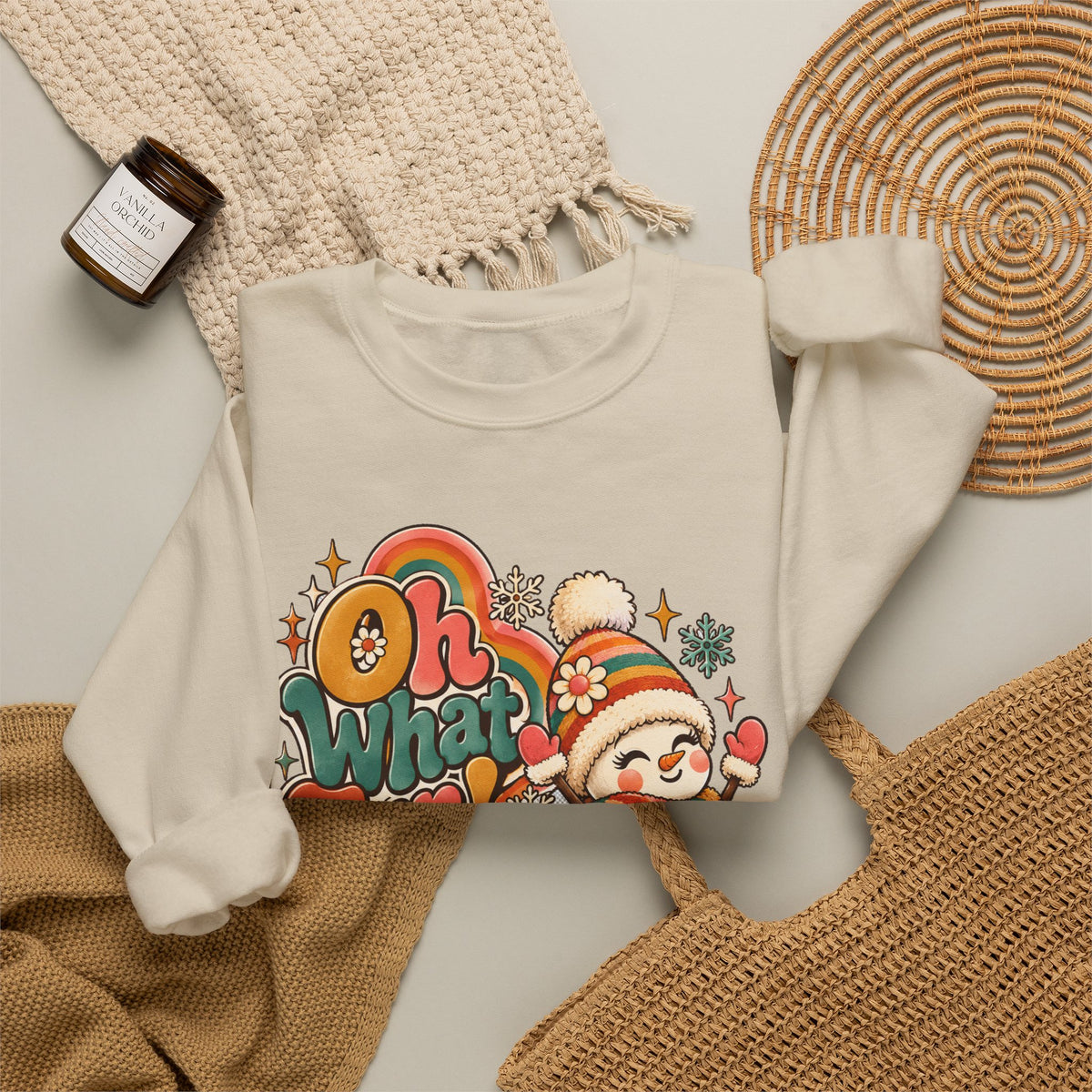 Oh What Fun Retro Christmas Sweatshirt