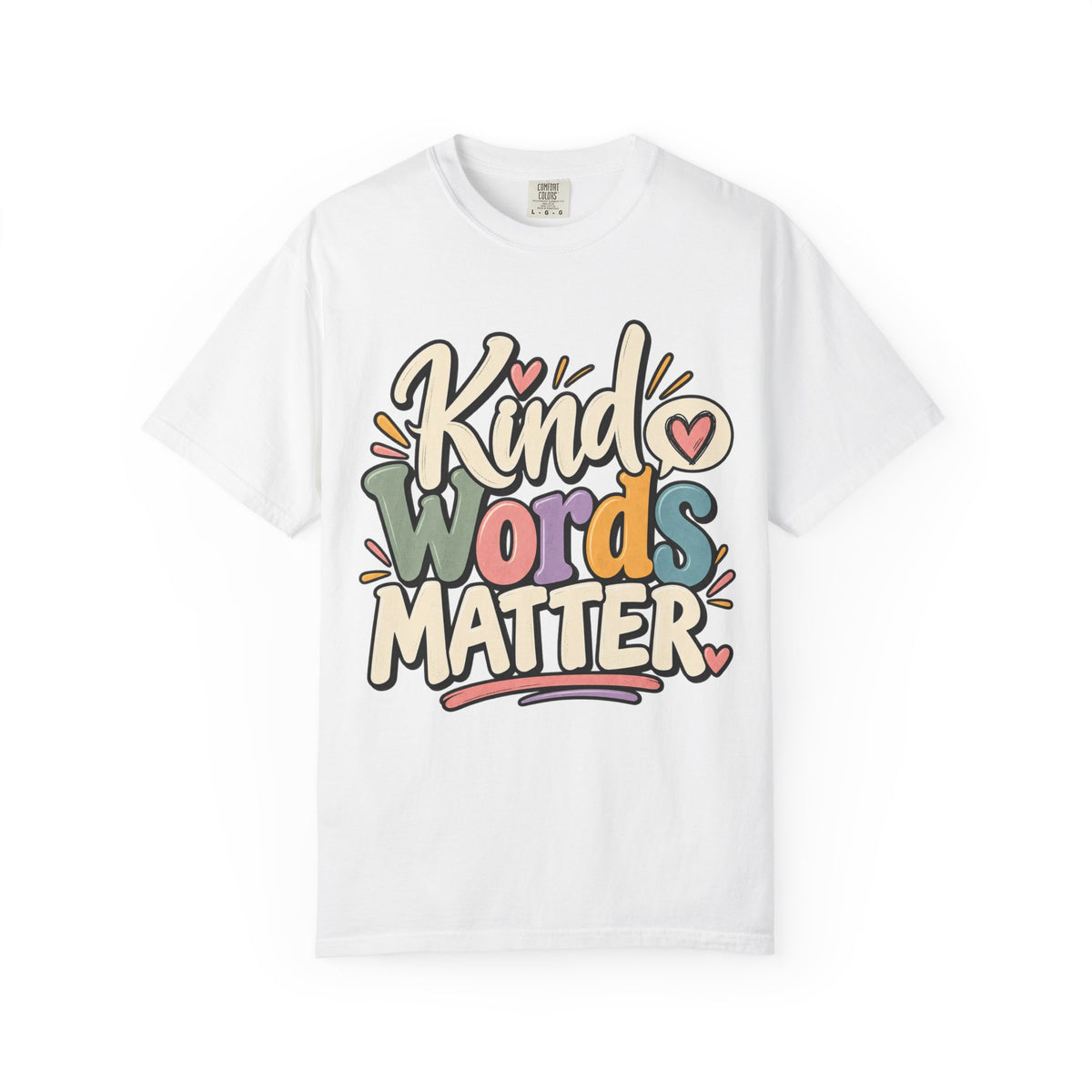 Kind Words Matter Positive Inspirational Graphic T-Shirt