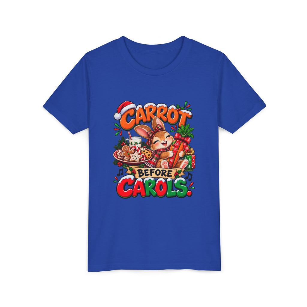 Carrot Before Carol's Kids Christmas Shirt