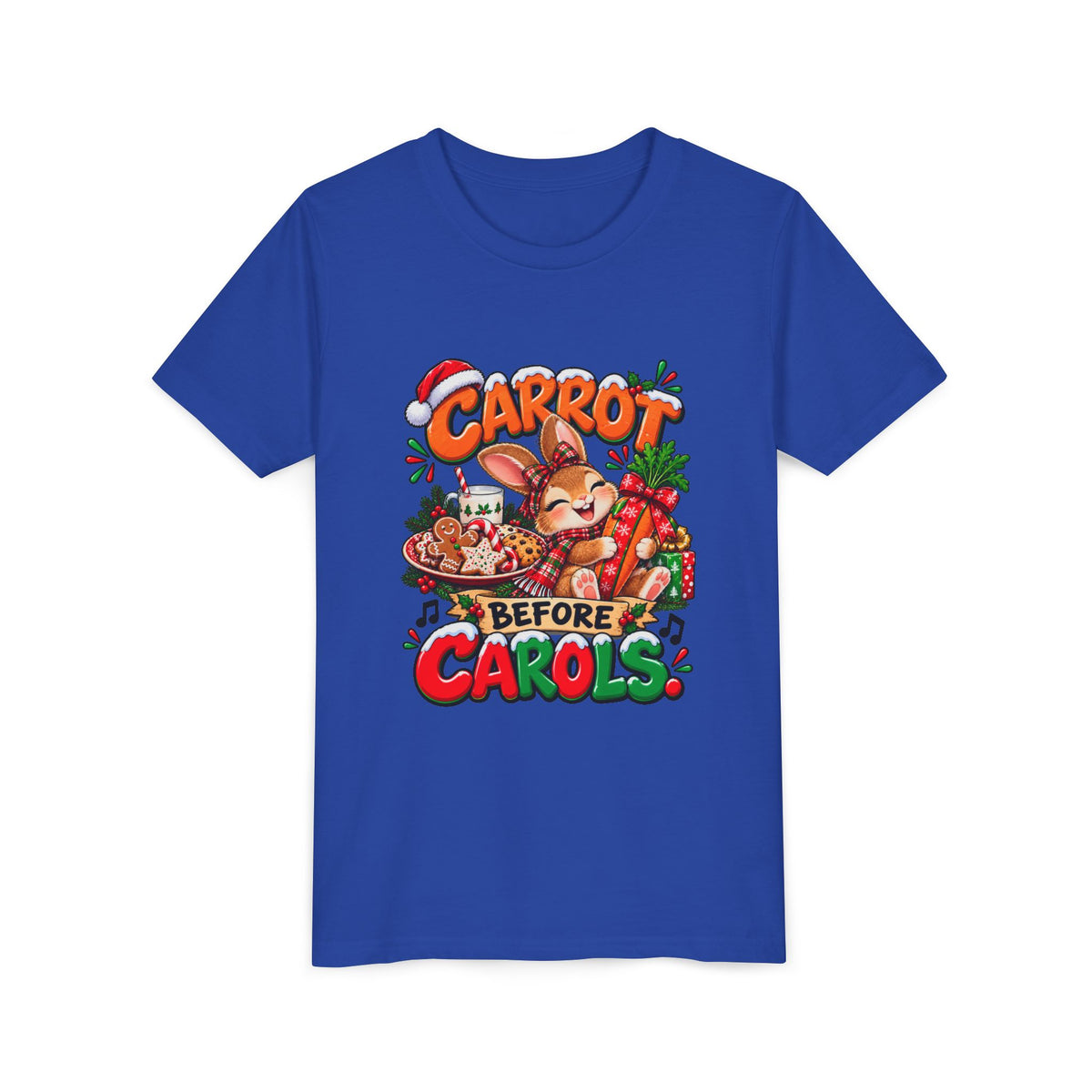 Carrot Before Carol's Kids Christmas Shirt