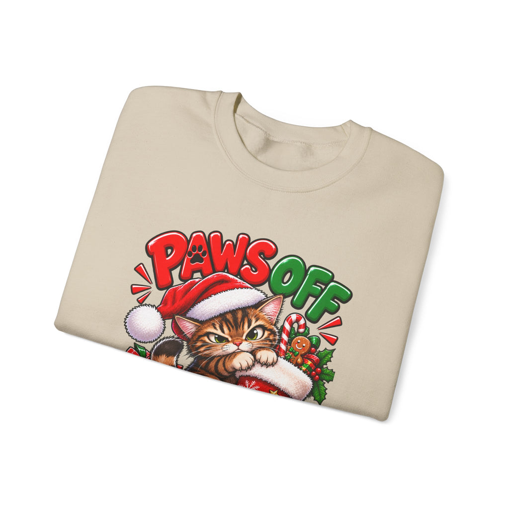 Paws Off My Stocking Christmas Sweatshirt