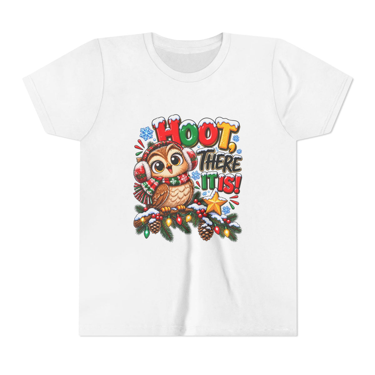 Hoot There It Is Kids Christmas Shirt