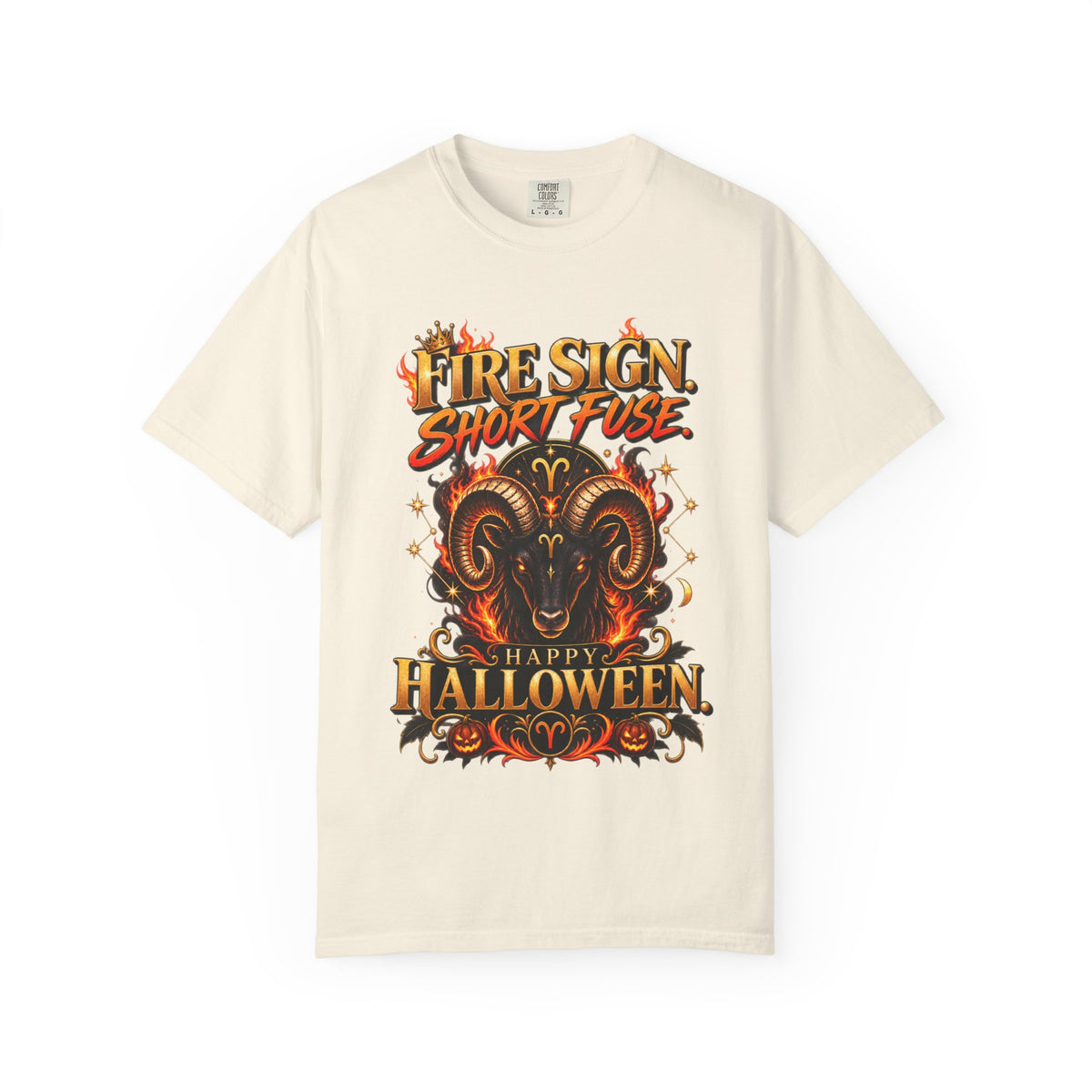 Fire Sign Short Fuse Halloween Shirt, Funny Aries Zodiac Tee, Astrology Lover Gift