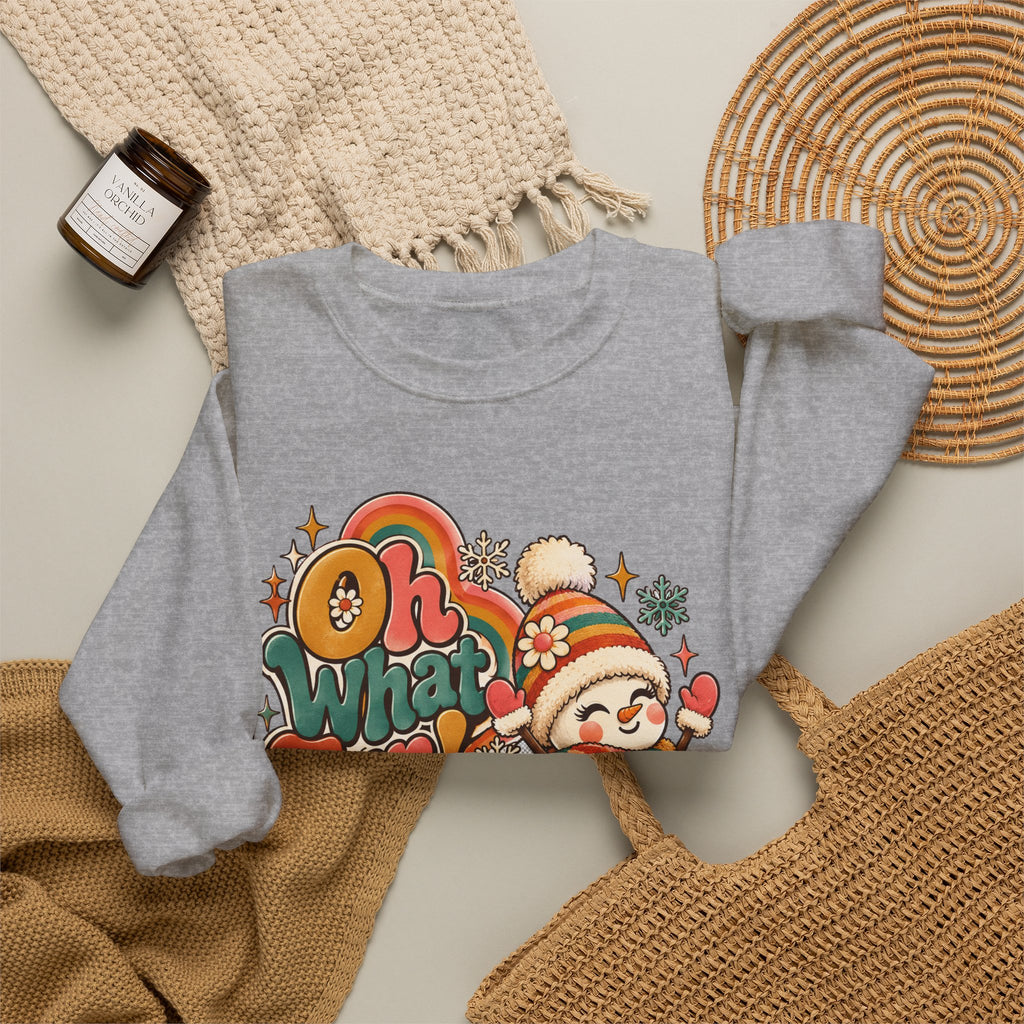 Oh What Fun Retro Christmas Sweatshirt
