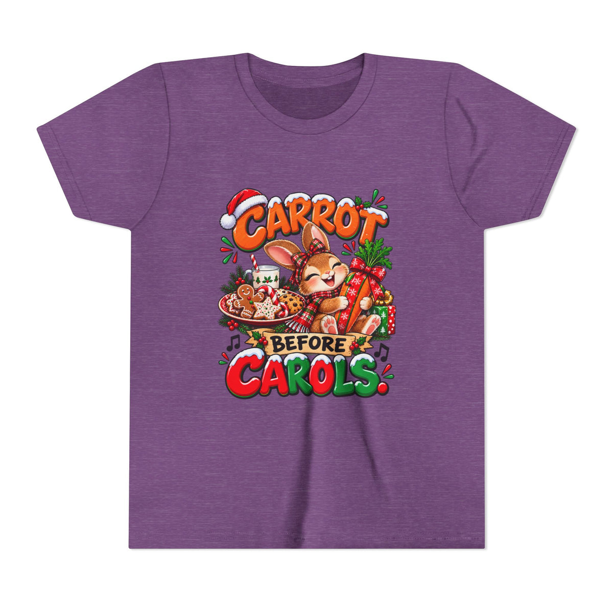 Carrot Before Carol's Kids Christmas Shirt