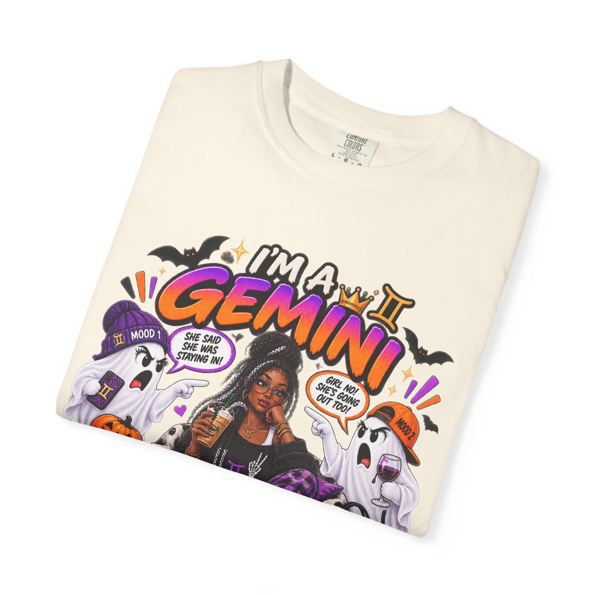 Im a Gemini of Course There are Two Ghosts Shirt, Funny Gemini Halloween Tee, Zodiac Birthday Gift