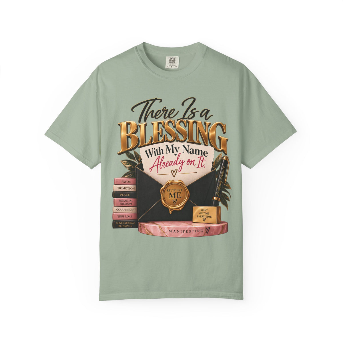 There Is A Blessing With My Name on It Shirt, Faith Affirmation Tee, Answered Prayer Christian Tee