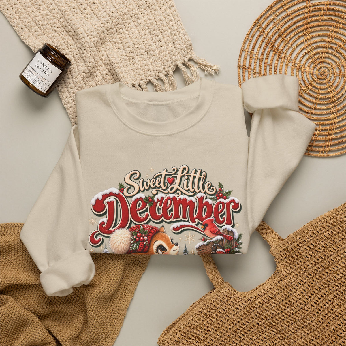 Sweet Little December Christmas Sweatshirt