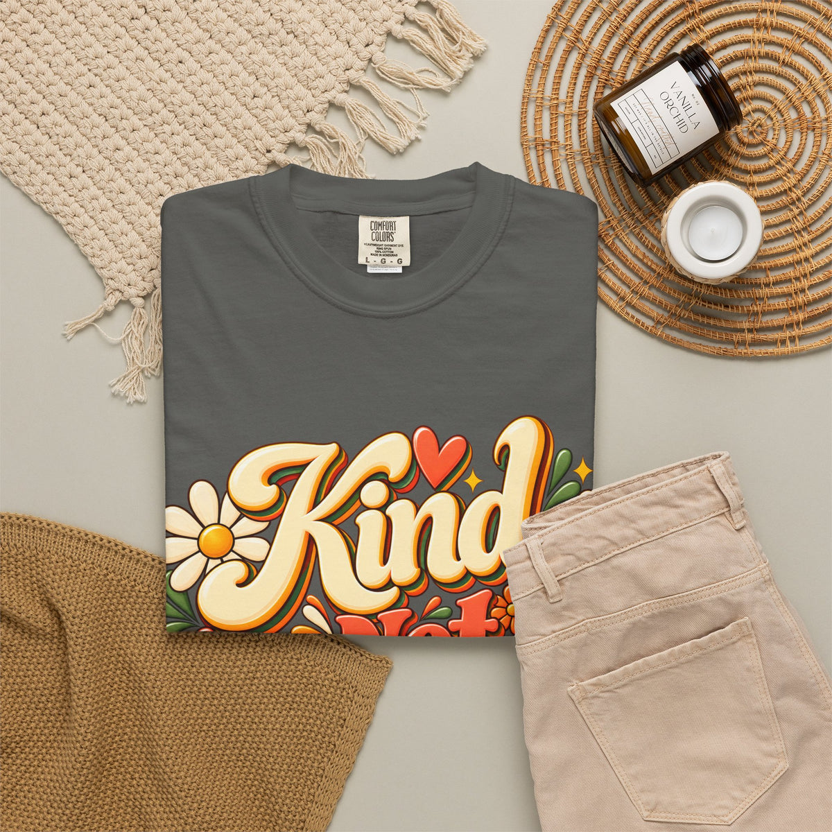 Kind Not Convenient Retro Inspirational Graphic Tee