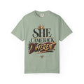 She Came Back Different Crown Graphic Statement Shirt