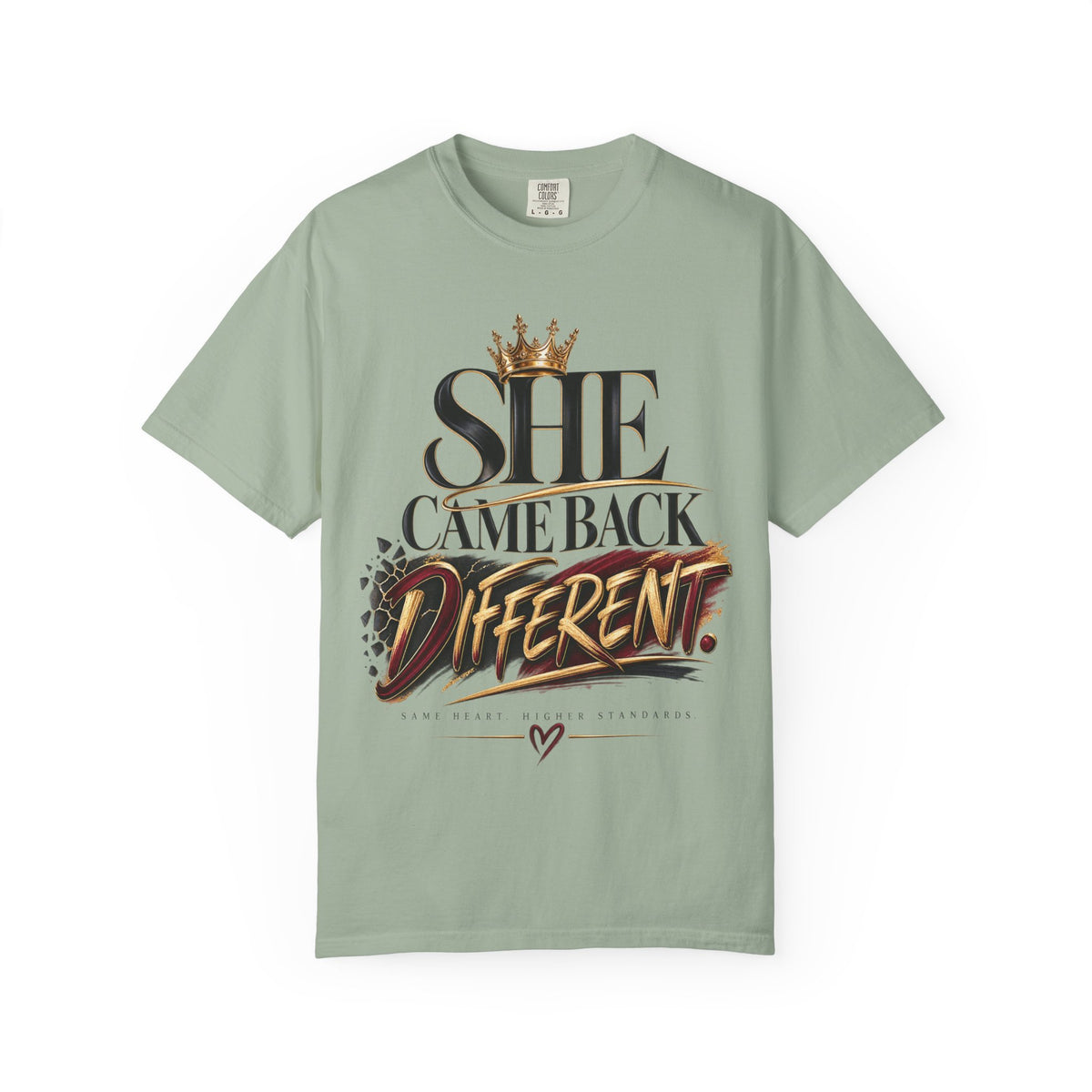 She Came Back Different Crown Graphic Statement Shirt