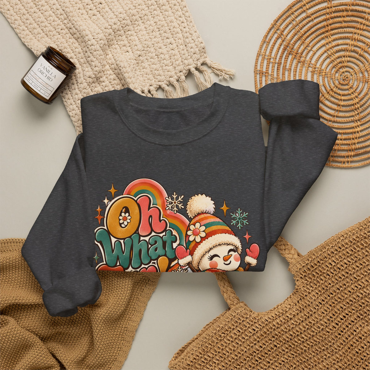 Oh What Fun Retro Christmas Sweatshirt