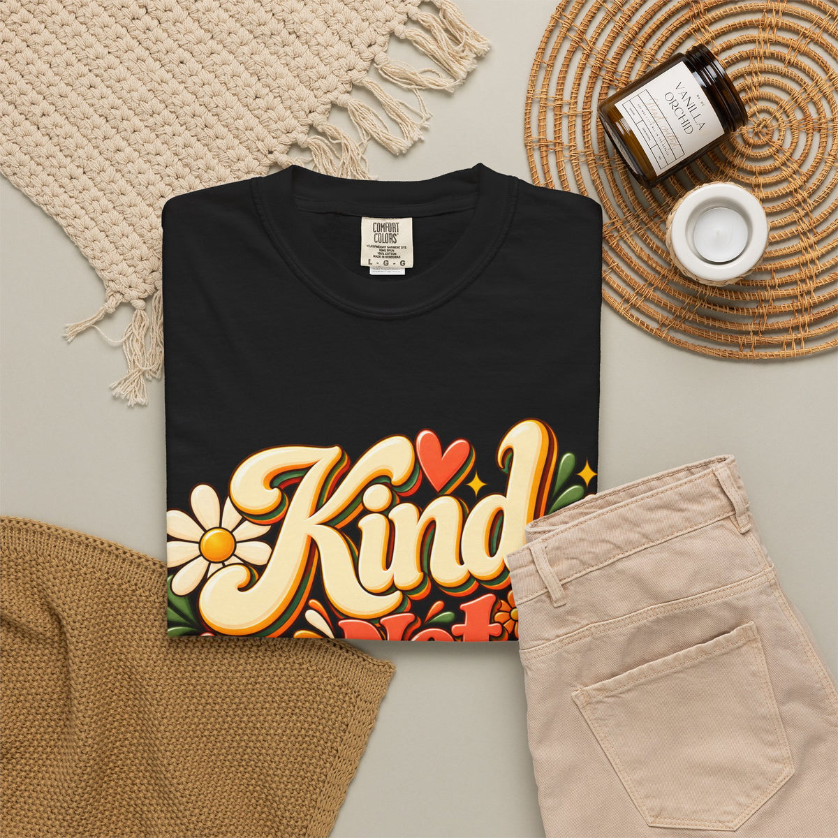 Kind Not Convenient Retro Inspirational Graphic Tee