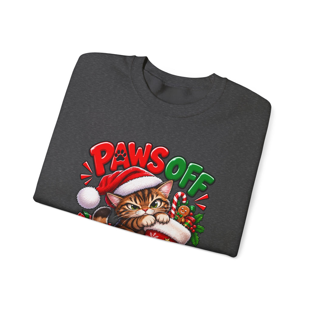 Paws Off My Stocking Christmas Sweatshirt