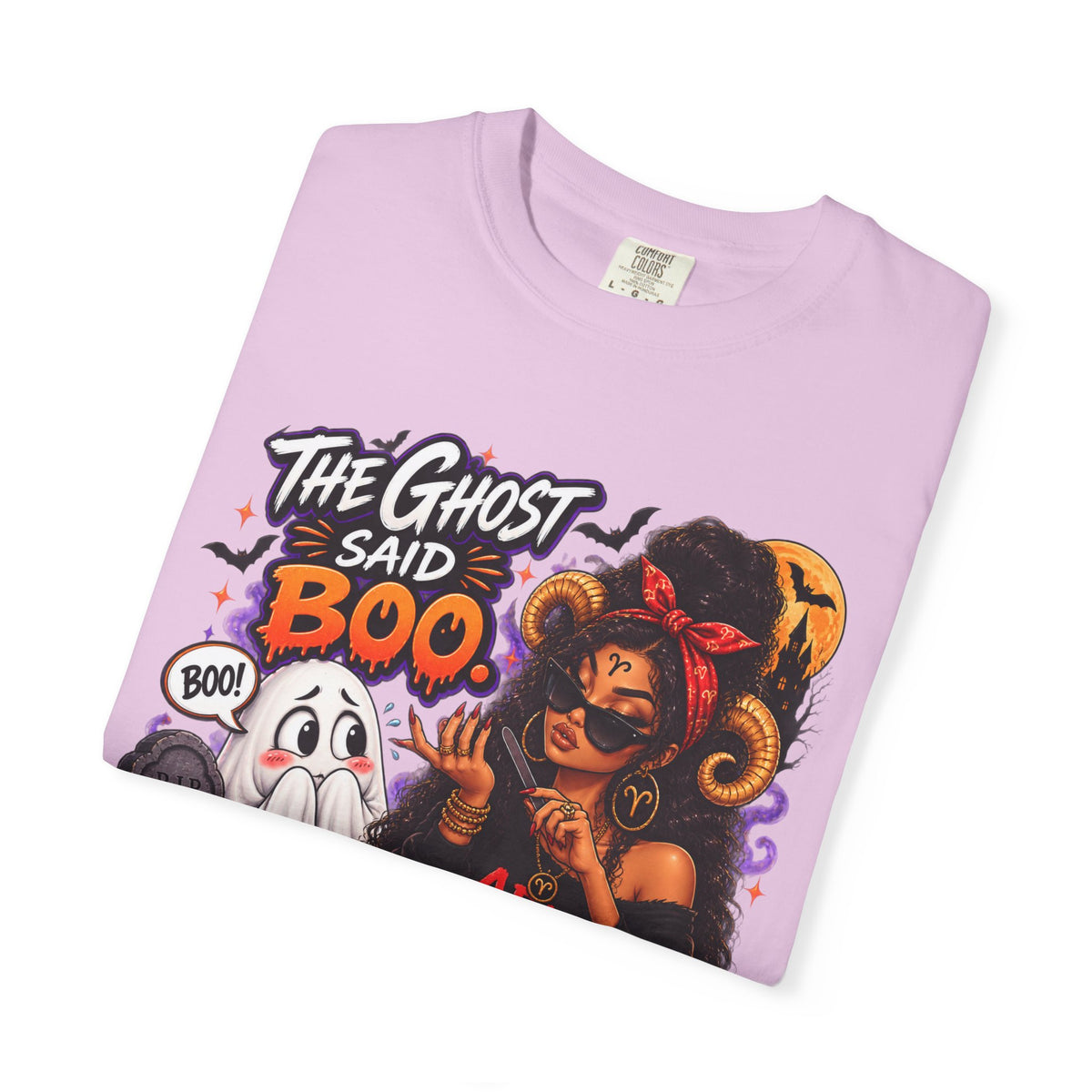 The Ghost Said Boo Aries Said And Shirt, Funny Aries Halloween Tee, Zodiac Astrology Gift