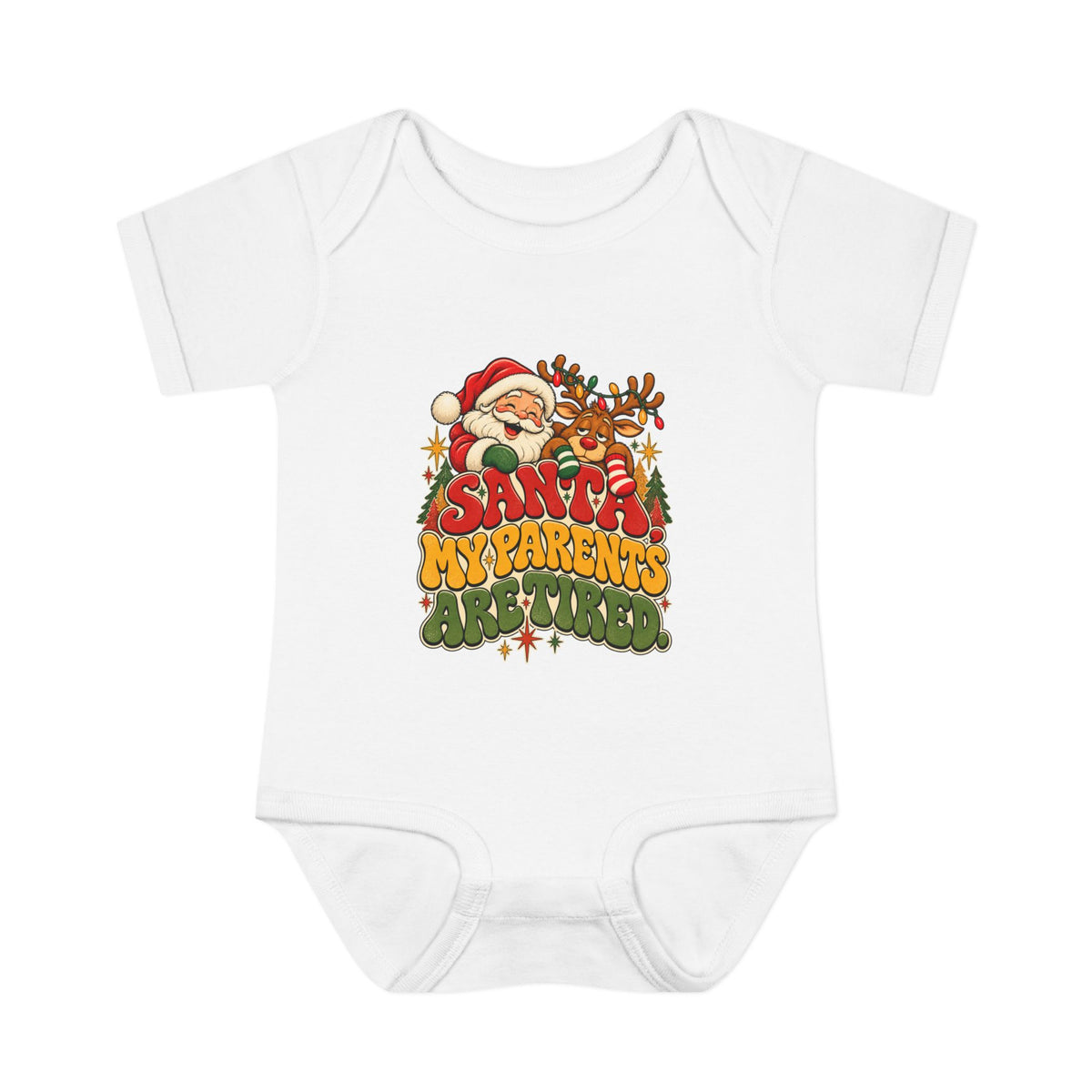 Santa, My Parents are Tired Christmas Bodysuit