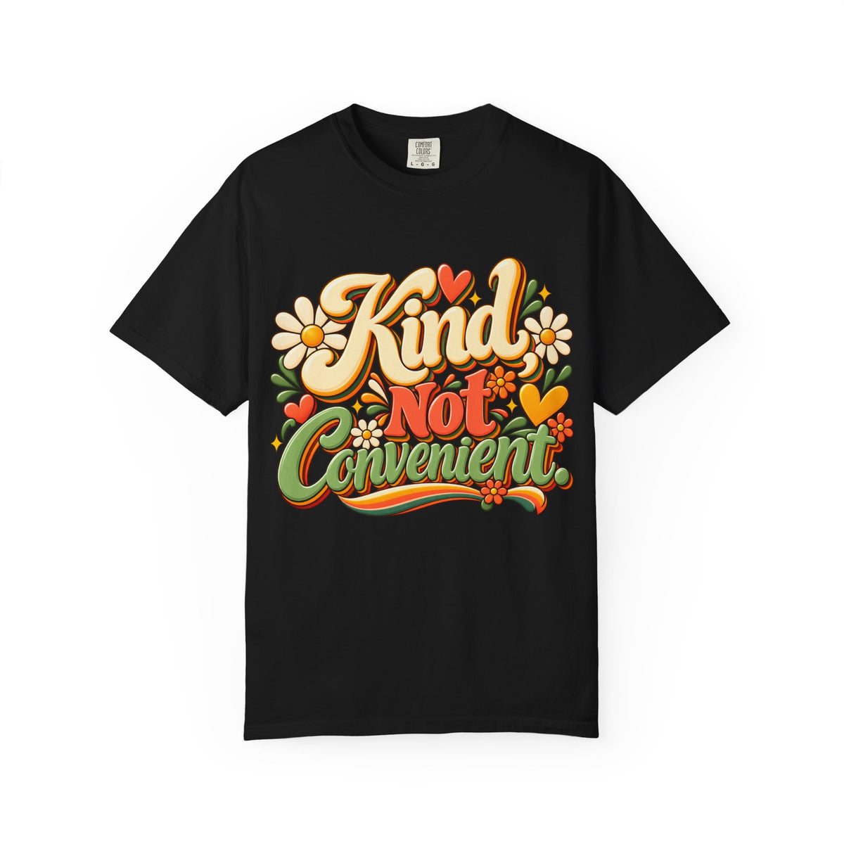 Kind Not Convenient Retro Inspirational Graphic Tee