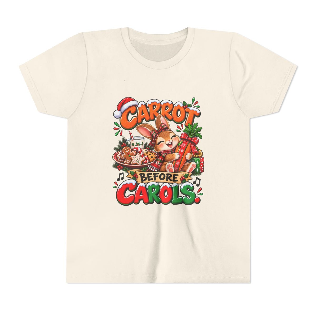 Carrot Before Carol's Kids Christmas Shirt