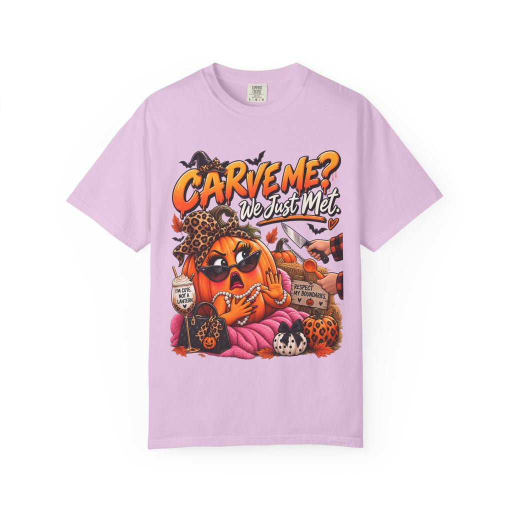 Carve Me? We Just Met Funny Halloween Pumpkin Shirt