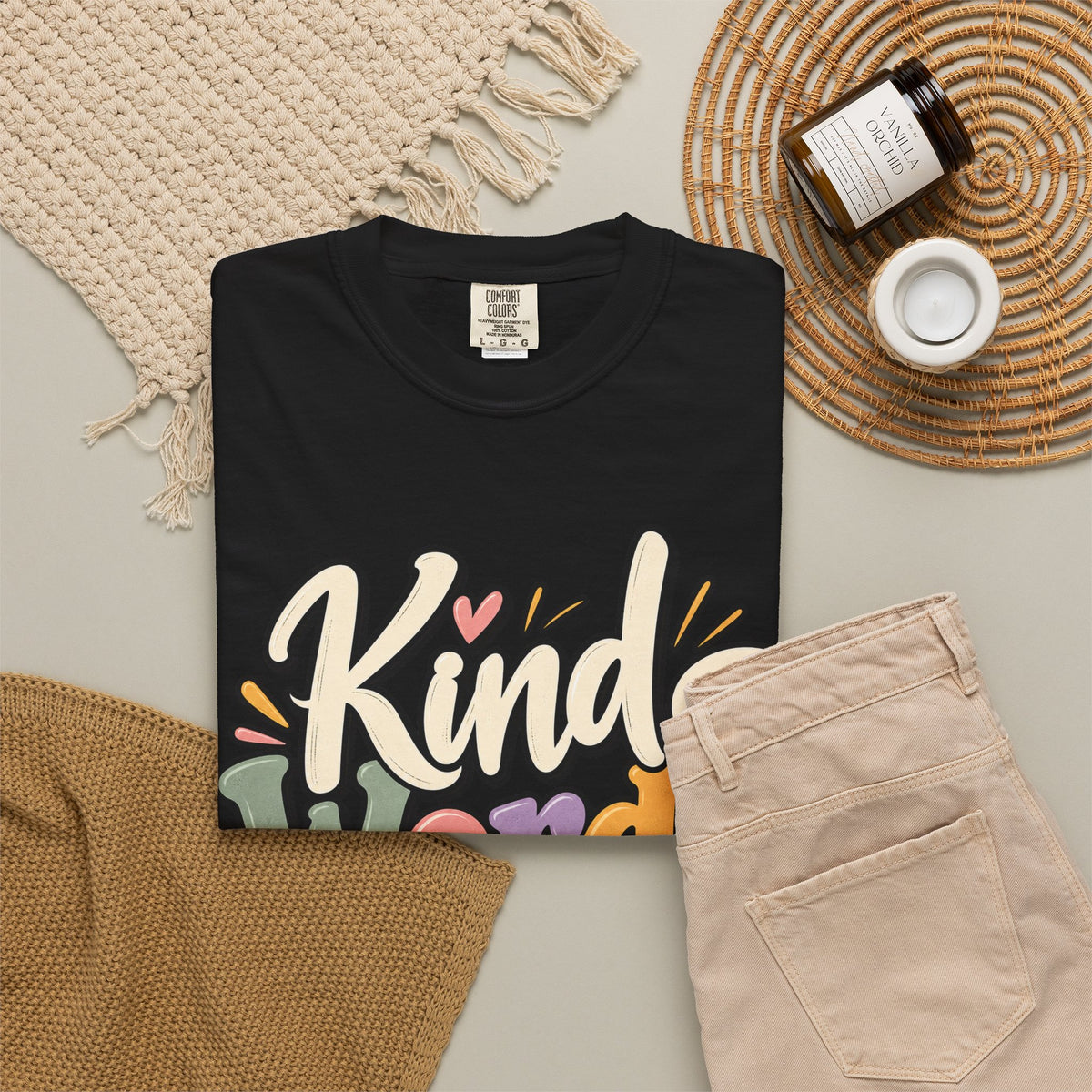 Kind Words Matter Positive Inspirational Graphic T-Shirt