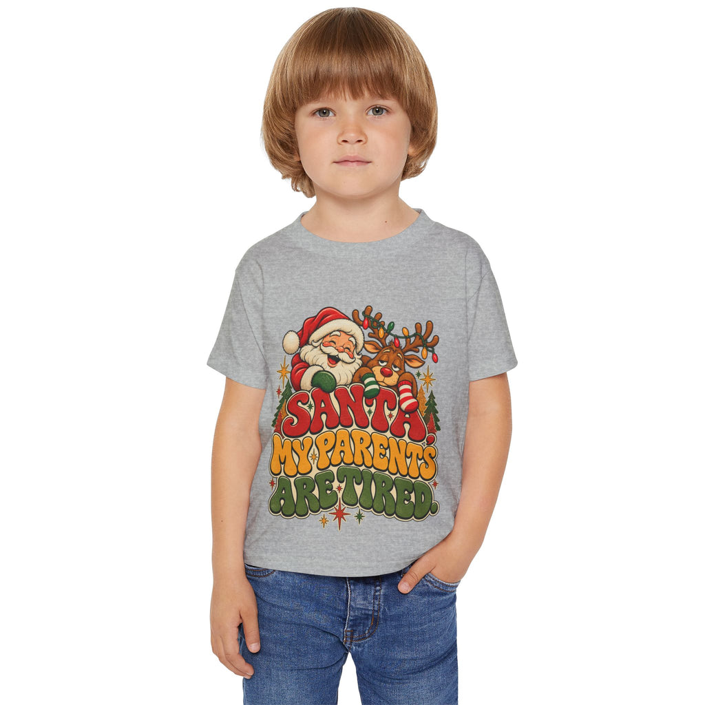 Santa, My Parents are Tired Christmas Toddler Shirt
