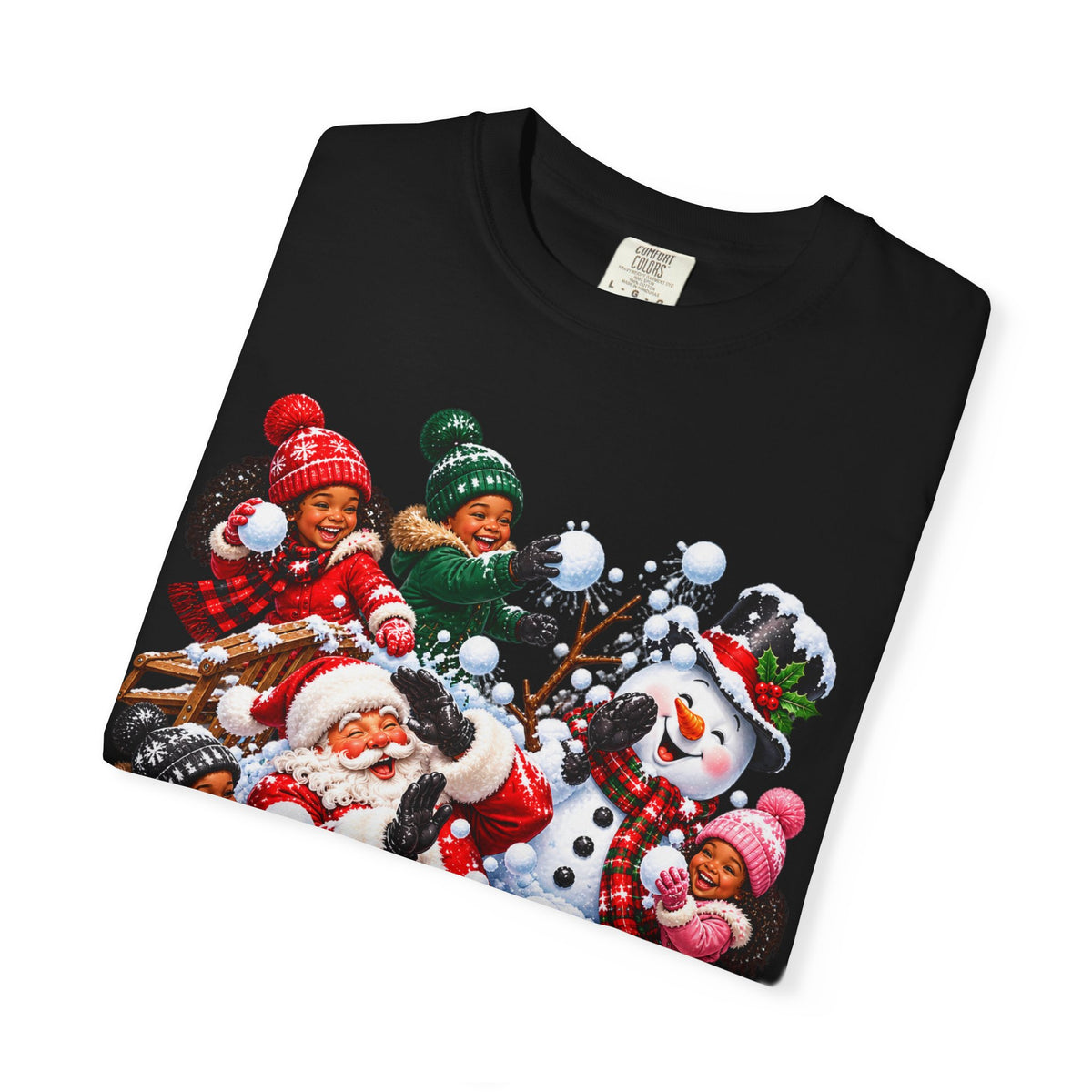 Santa Snowball Fight Christmas Shirt