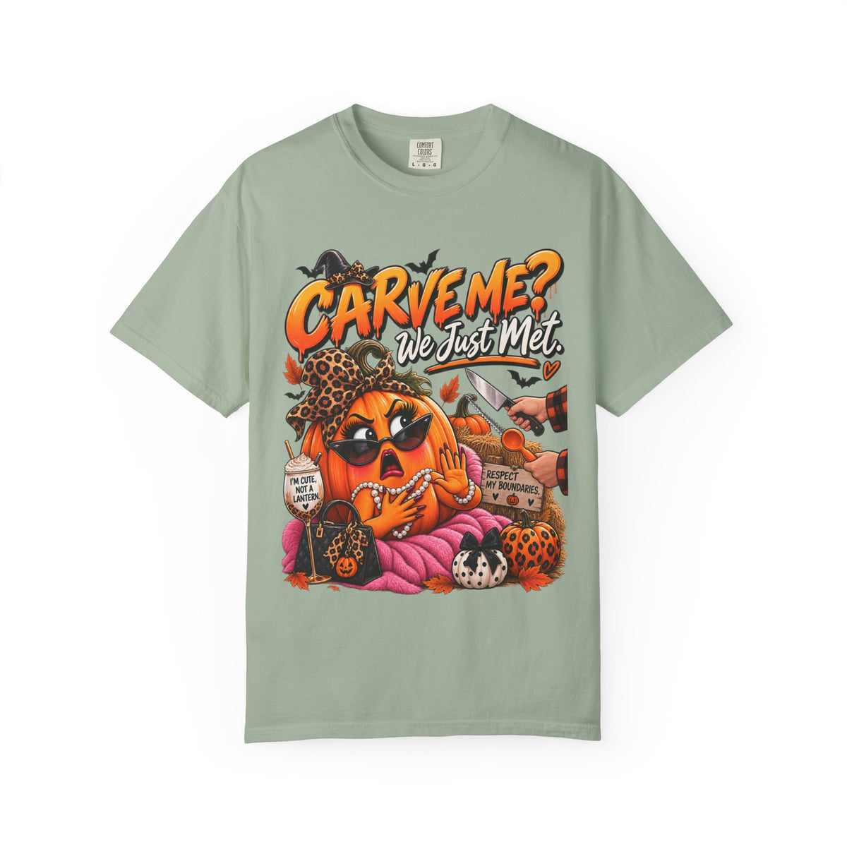 Carve Me? We Just Met Funny Halloween Pumpkin Shirt