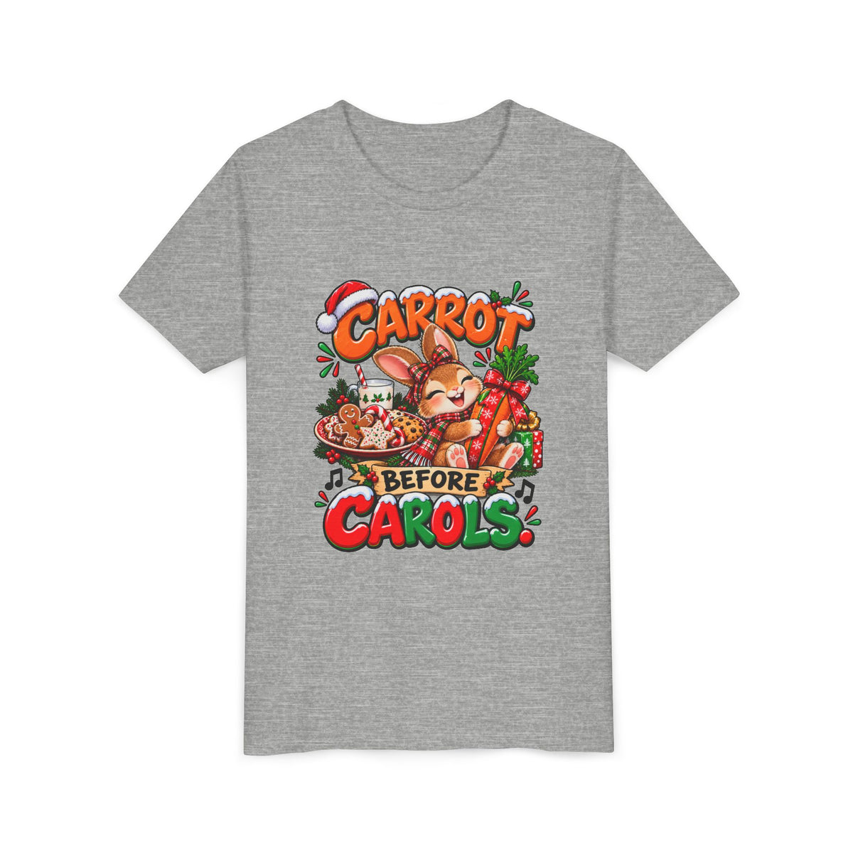 Carrot Before Carol's Kids Christmas Shirt