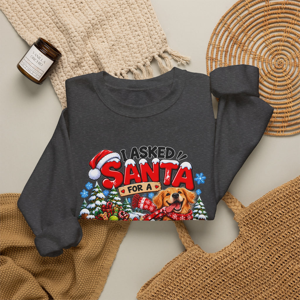 I Asked for A Longer Walk Christmas Crewneck Sweatshirt