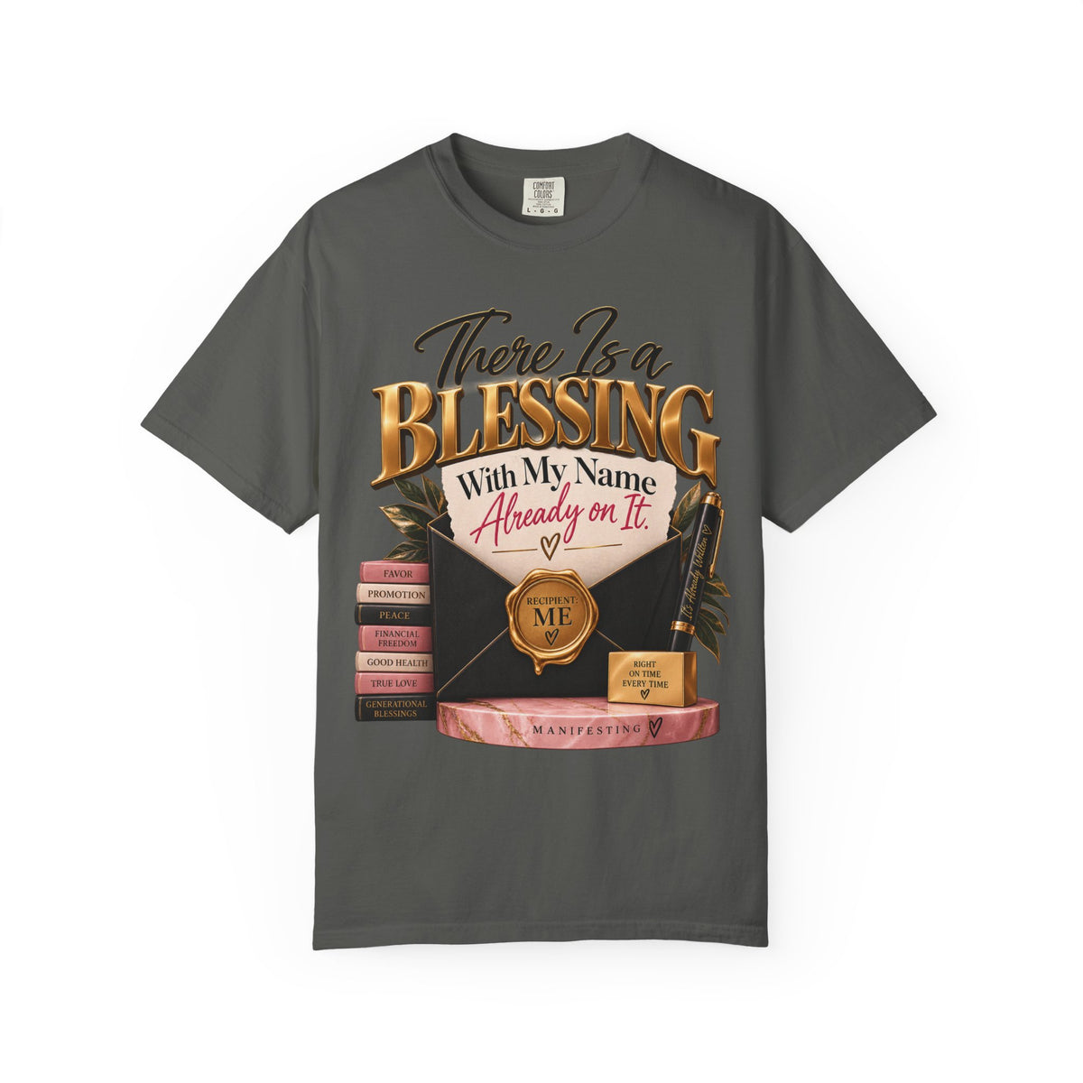 There Is A Blessing With My Name on It Shirt, Faith Affirmation Tee, Answered Prayer Christian Tee