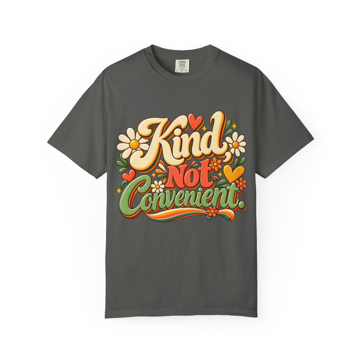 Kind Not Convenient Retro Inspirational Graphic Tee